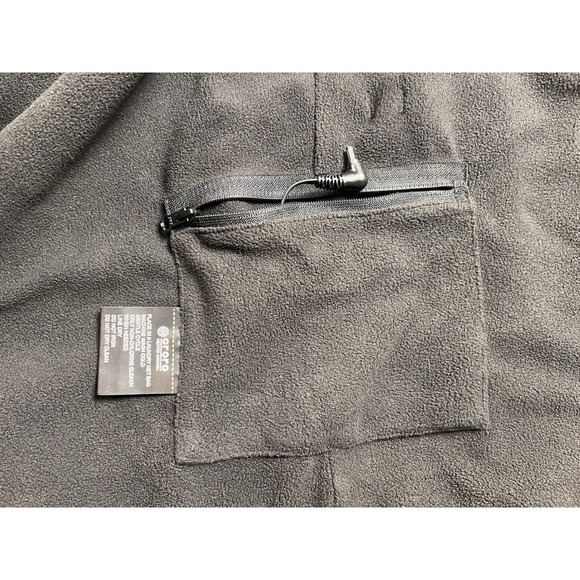 Ororo Heated Vest Mens M Black Fleece Lined Full Zip Outdoors Warm No Battery - Picture 6 of 7